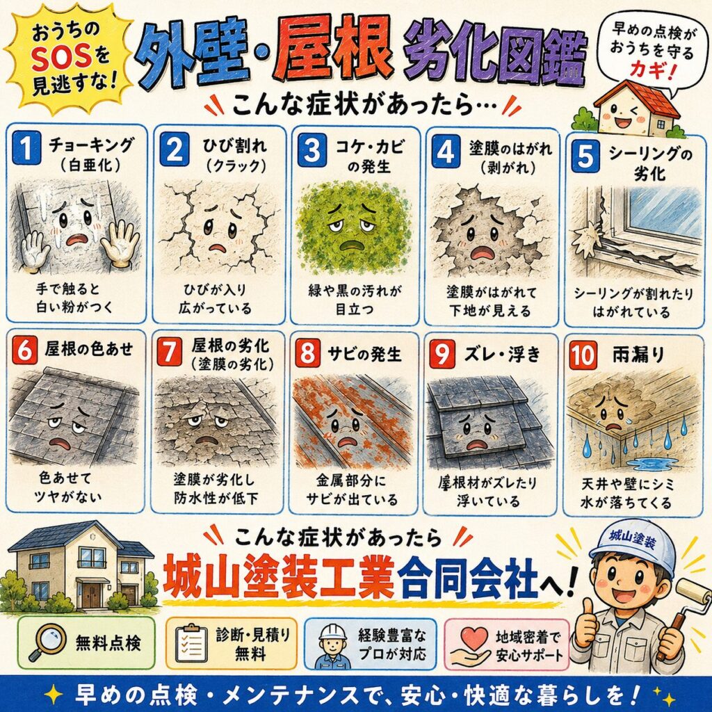 屋根・外壁の劣化図鑑